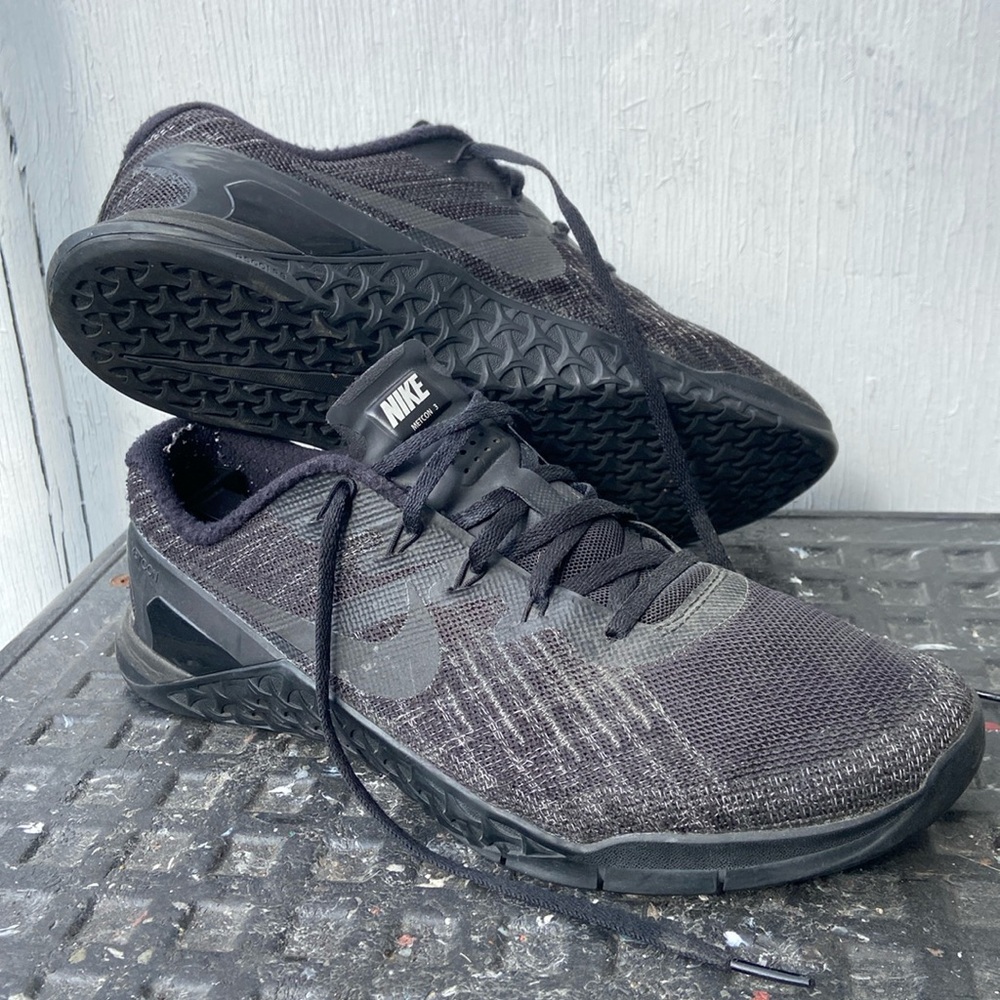 Nike MetCon 3 Murdered Out Black CrossFit Shoes Men’s 9.5